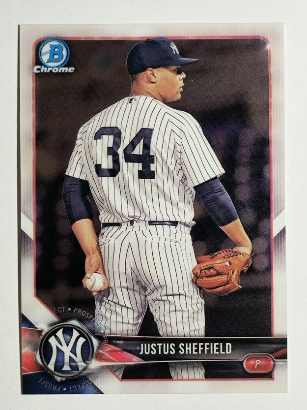 2018 Bowman Chrome Prospects #BCP69 Justus Sheffield