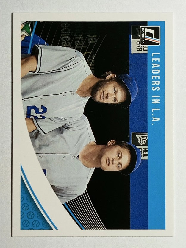 2018 Donruss #220 Clayton Kershaw/Corey Seager