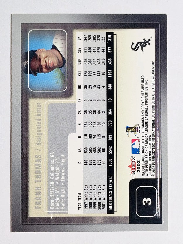 2002 Fleer Showcase #3 Frank Thomas