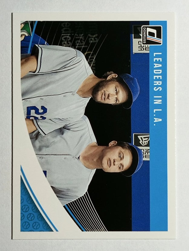 2018 Donruss #220 Clayton Kershaw/Corey Seager