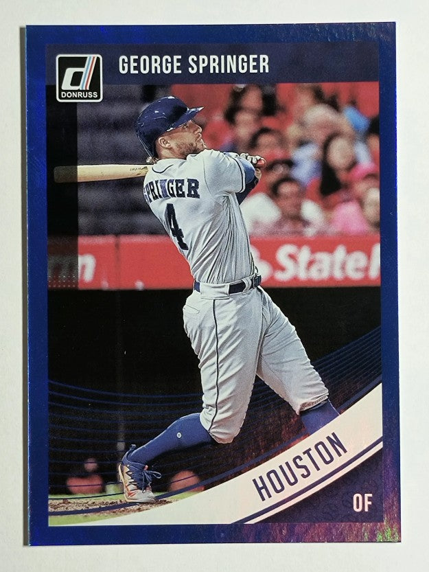 2018 Donruss Holo Blue #168 George Springer