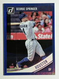 2018 Donruss Holo Blue #168 George Springer