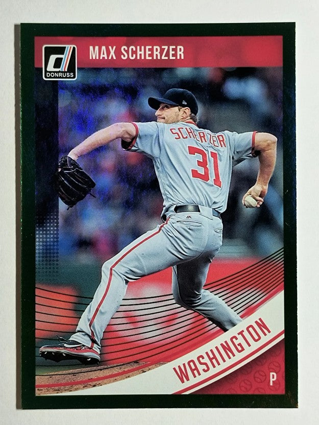2018 Donruss Holo Green #193 Max Scherzer