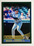 2018 Donruss Holo Green #237 Miguel Cabrera RETRO