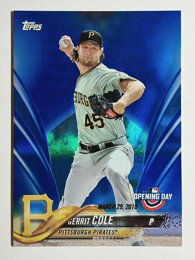 2018 Topps Opening Day Blue Foil #183 Gerrit Cole