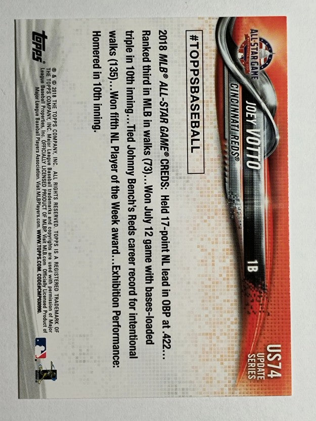 2018 Topps Update #US74 Joey Votto AS