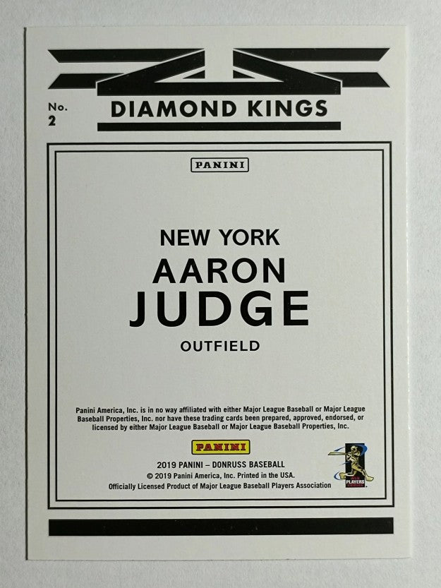 2019 Donruss #2 Aaron Judge DK