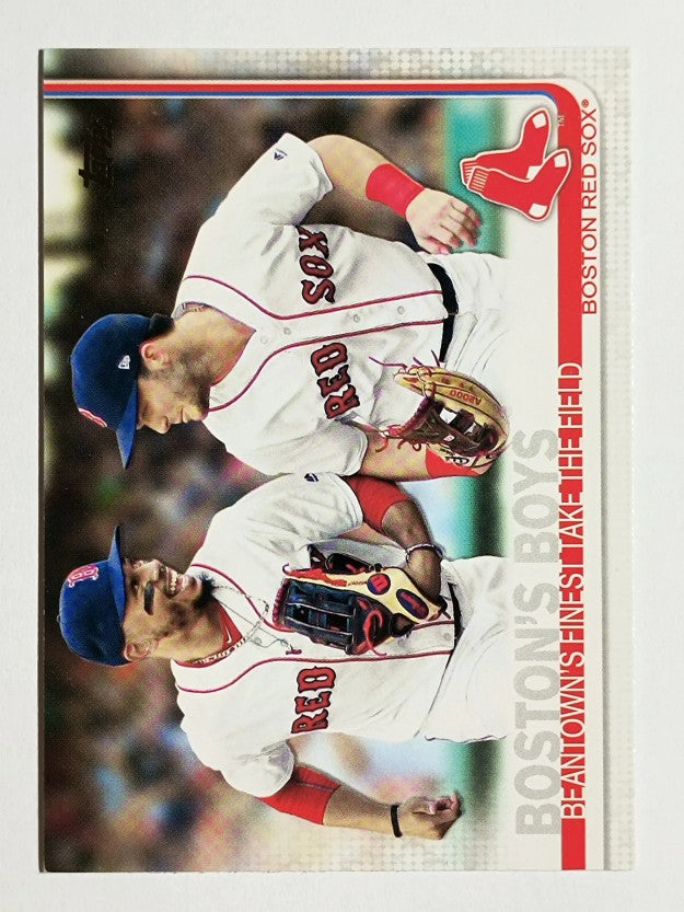 2019 Topps #28 Boston's Boys/Mookie Betts/Andrew Benintendi