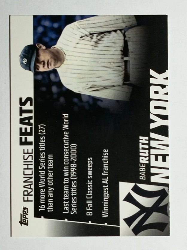 2019 Topps Franchise Feats #FF19 Babe Ruth