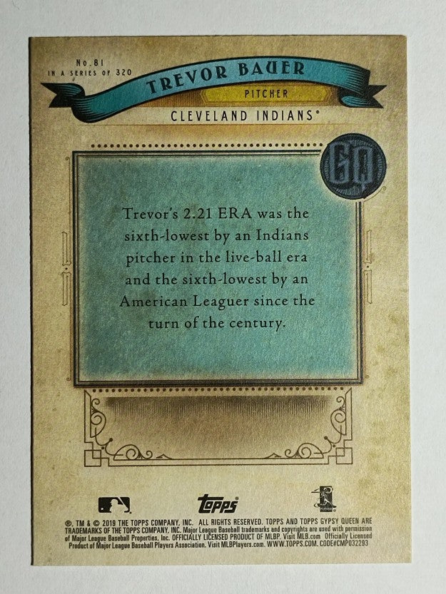 2019 Topps Gypsy Queen #81 Trevor Bauer