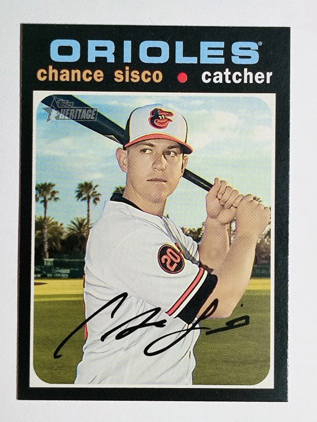 2020 Topps Heritage #357 Chance Sisco