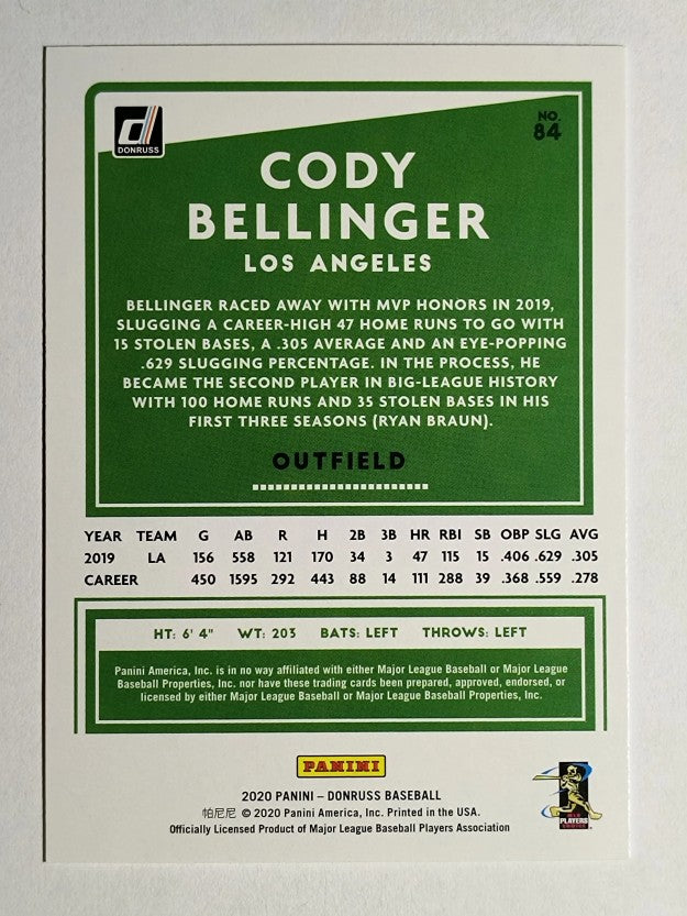 2020 Donruss #84 Cody Bellinger