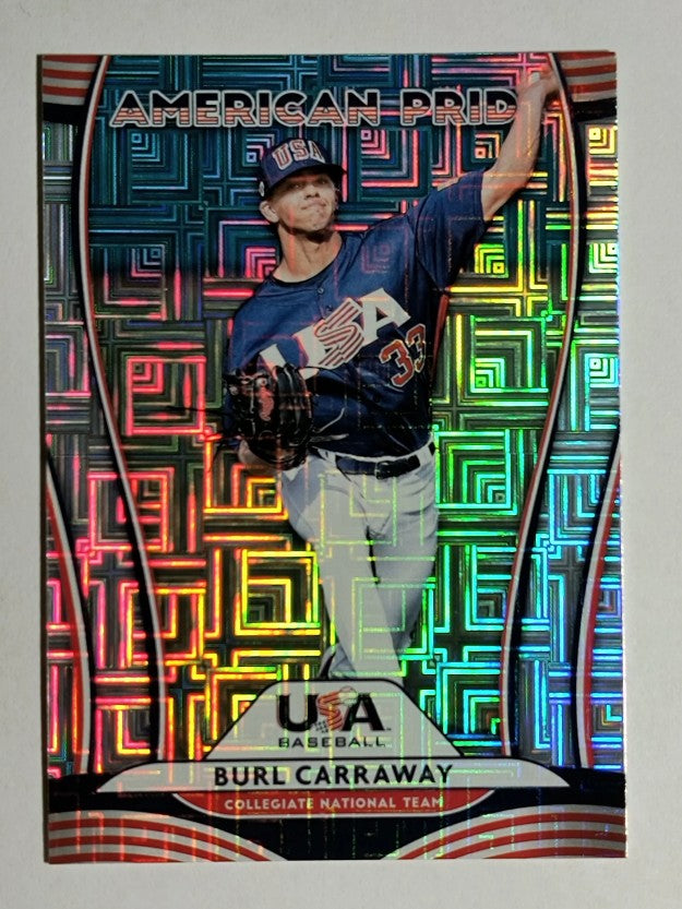2020 Donruss American Pride Vector #14 Burl Carraway/Justin Verlander