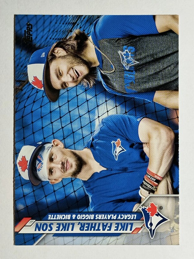 2020 Topps #61 LIke Father, Like Son/Cavan Biggio/Bo Bichette