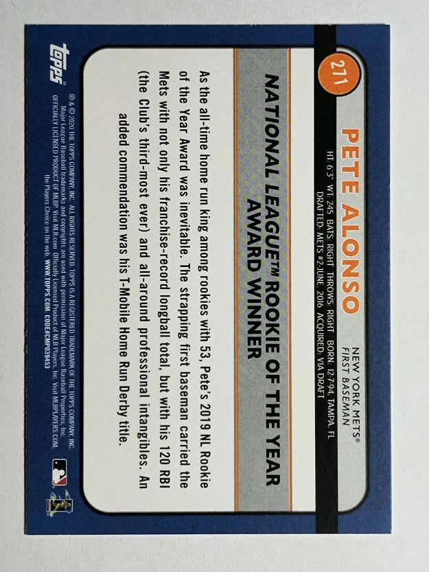 2020 Topps Big League #271 Pete Alonso AW