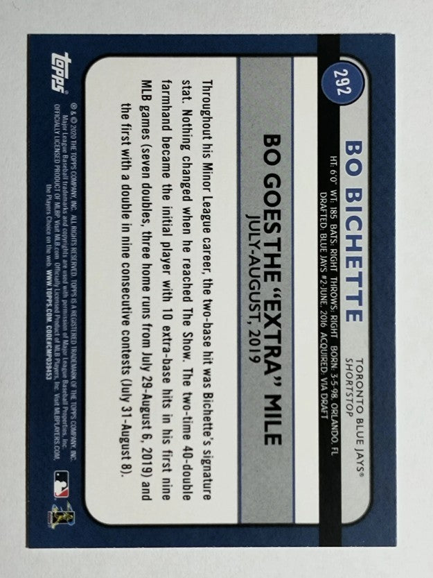 2020 Topps Big League #292 Bo Bichette HL