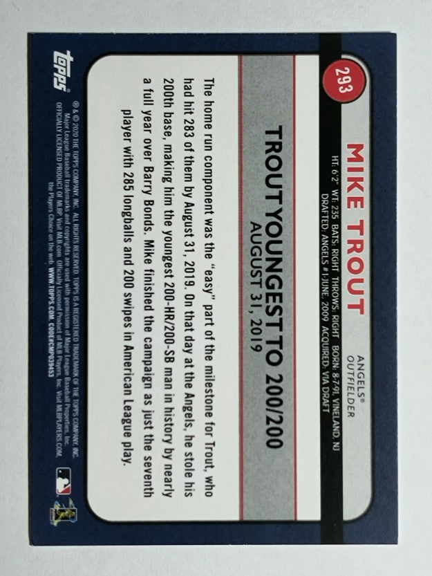 2020 Topps Big League #293 Mike Trout HL (NM)