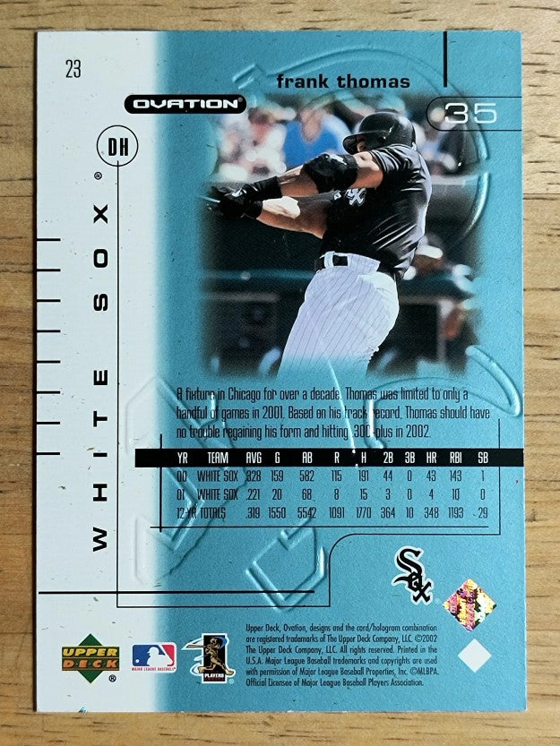 2002 Upper Deck Ovation #23 Frank Thomas
