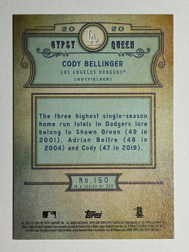 2020 Topps Gypsy Queen #150 Cody Bellinger