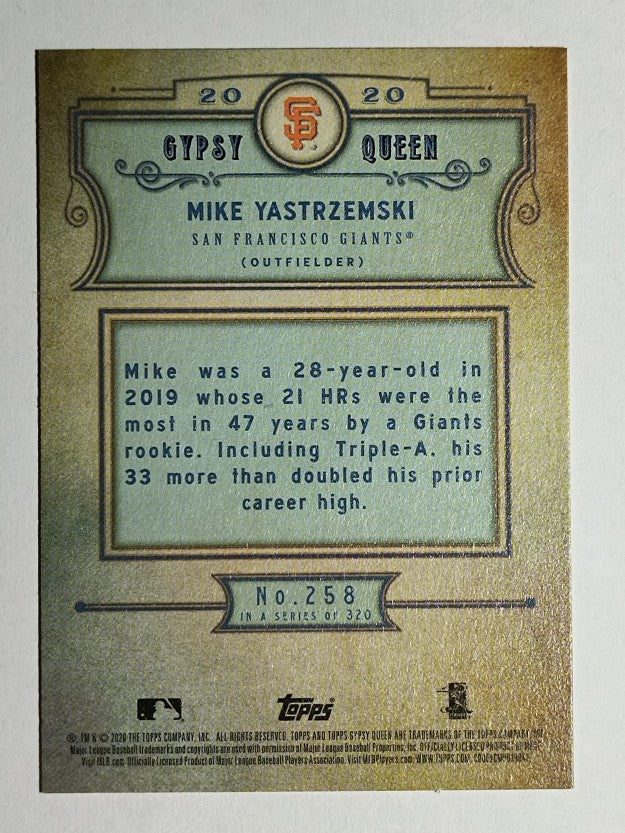 2020 Topps Gypsy Queen #258 Mike Yastrzemski