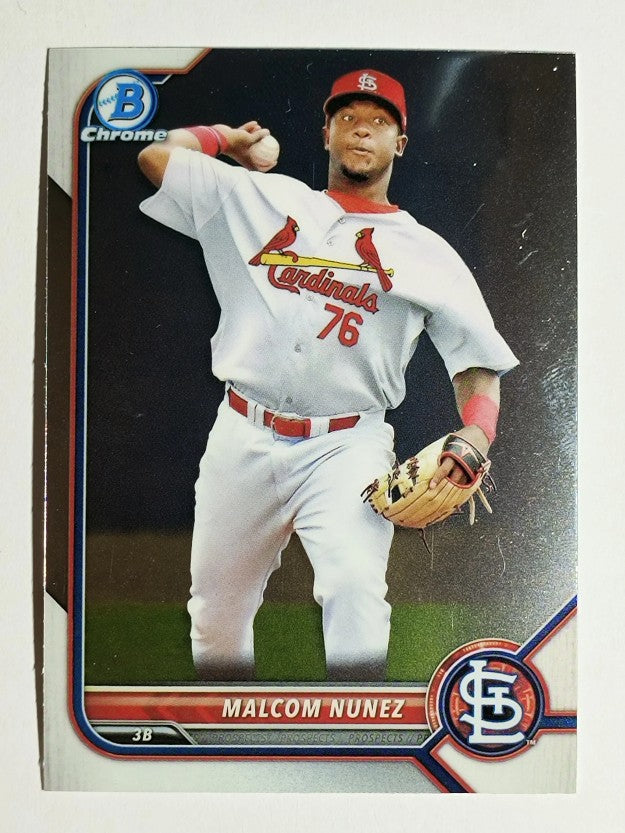 2022 Bowman Chrome Prospects #BCP42 Malcom Nunez