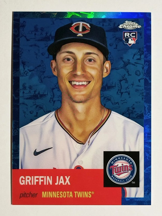 2022 Topps Chrome Platinum Anniversary Toile White Blue Refractors Griffin Jax