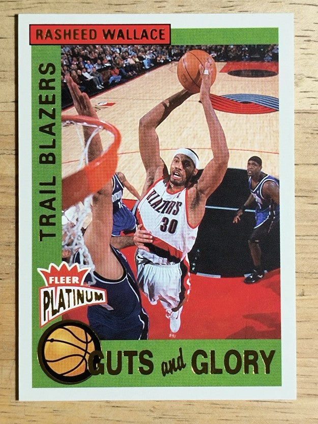 2002-03 Fleer Platinum Guts and Glory #6GG Rasheed Wallace