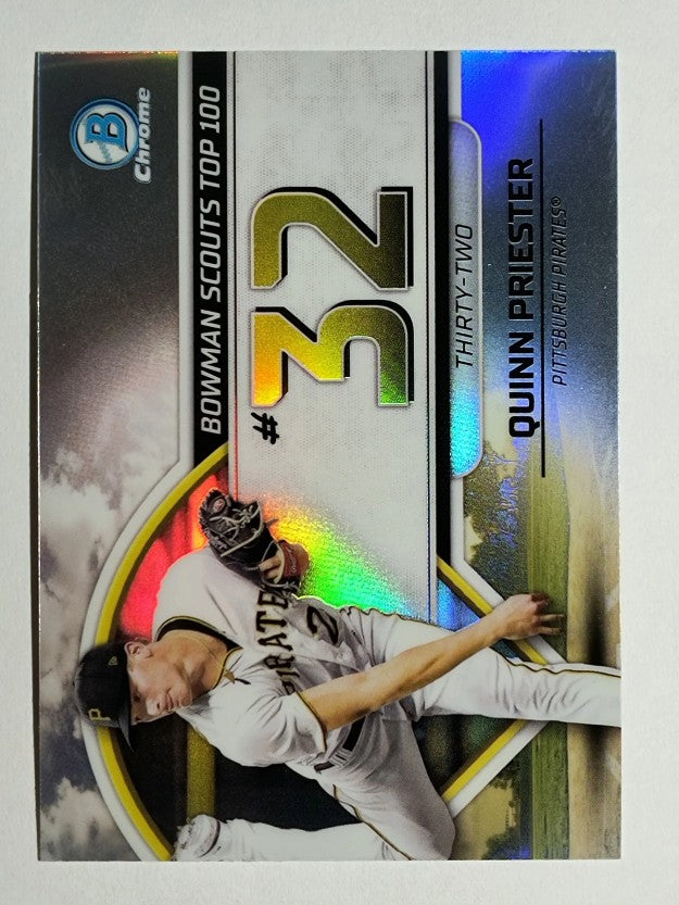 2023 Bowman Chrome Scouts Top 100 #BTP32 Quinn Priester