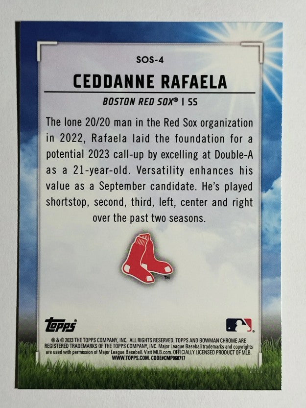 2023 Bowman Chrome Sights on September #SOS4 Ceddanne Rafaela