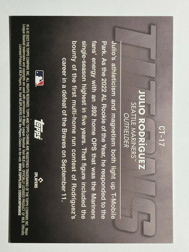2023 Topps Chrome Titans #CT17 Julio Rodriguez