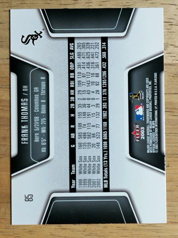 2003 Flair #85 Frank Thomas