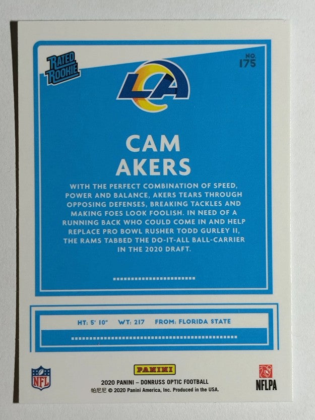 2020 Donruss Optic #175 Cam Akers RR RC
