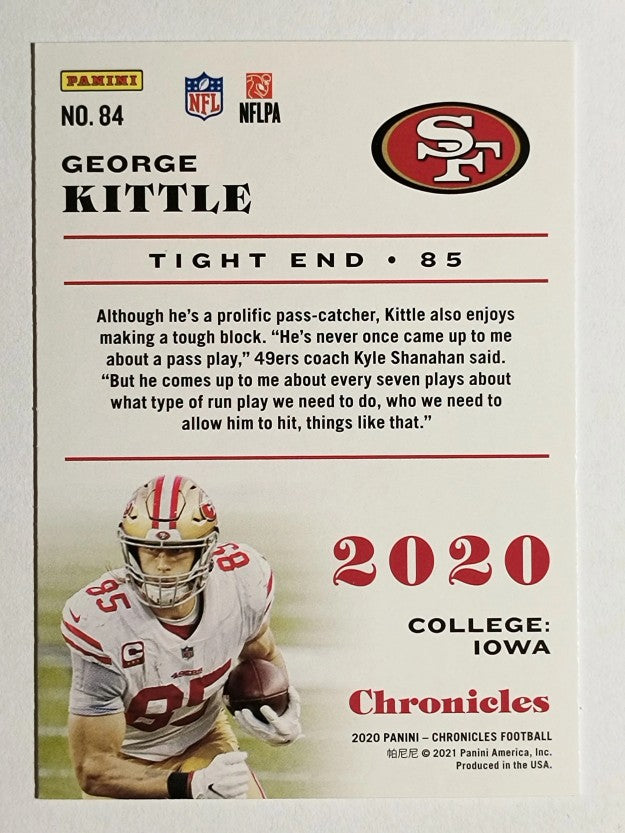 2020 Panini Chronicles #84 George Kittle