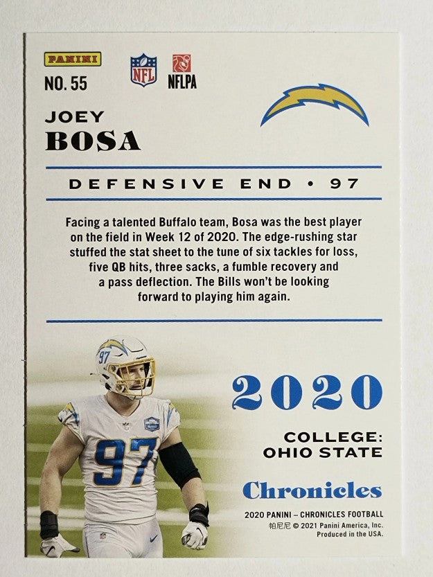2020 Panini Chronicles Pink #55 Joey Bosa
