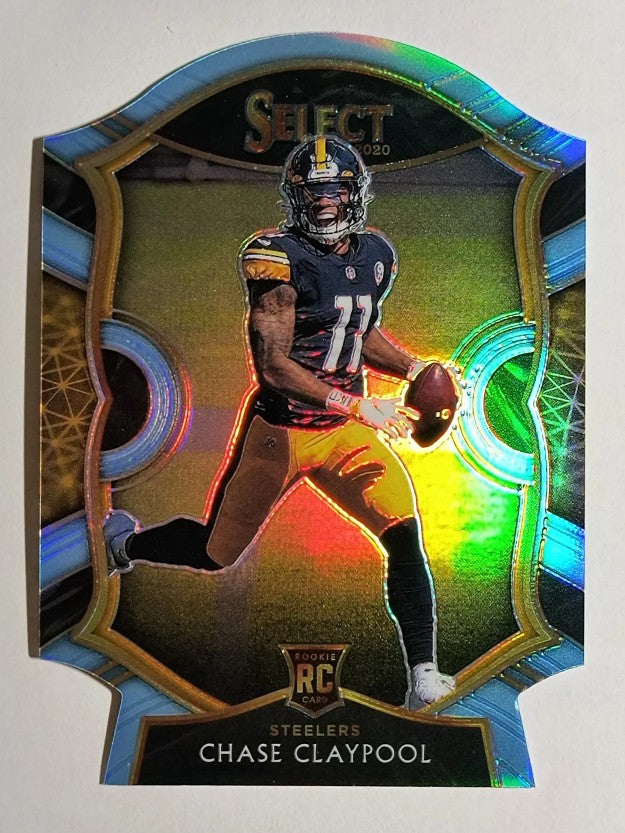 2020 Select Prizm Light Blue Die Cut #70 Chase Claypool