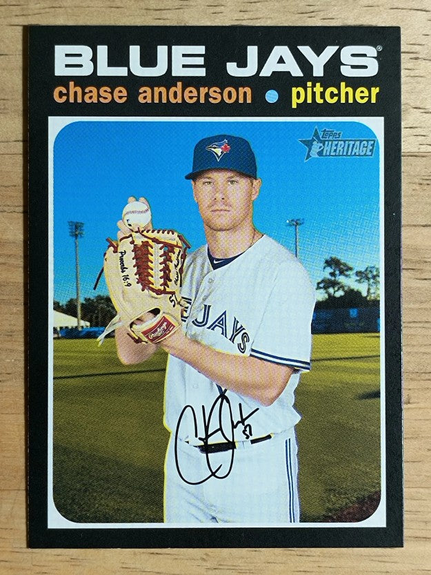2020 Topps Heritage #384 Chase Anderson