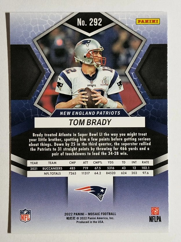 2022 Panini Mosaic #292 Tom Brady MVP