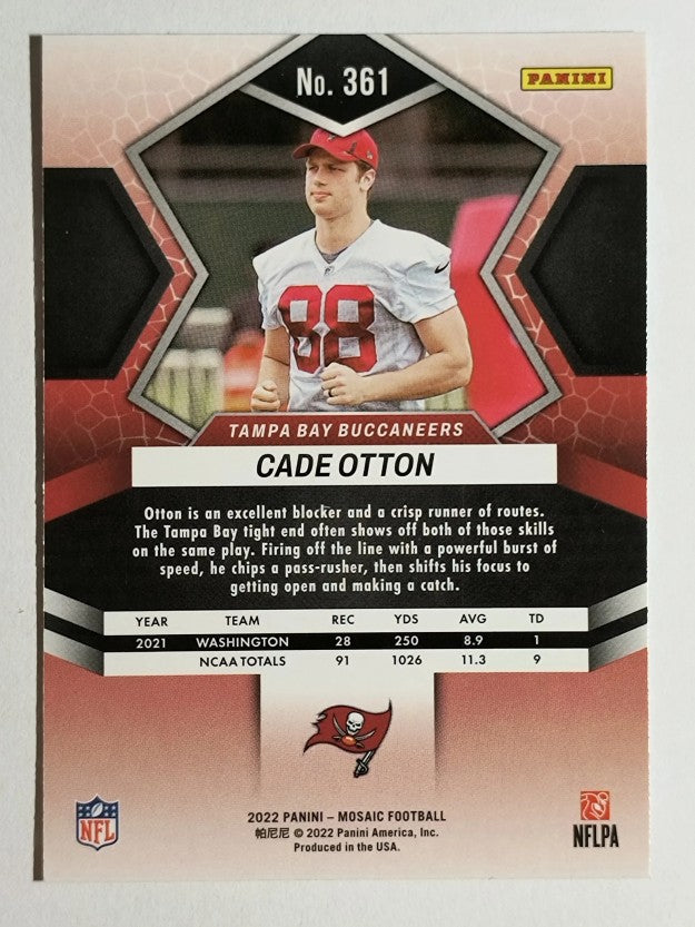 2022 Panini Mosaic #361 Cade Otton RC