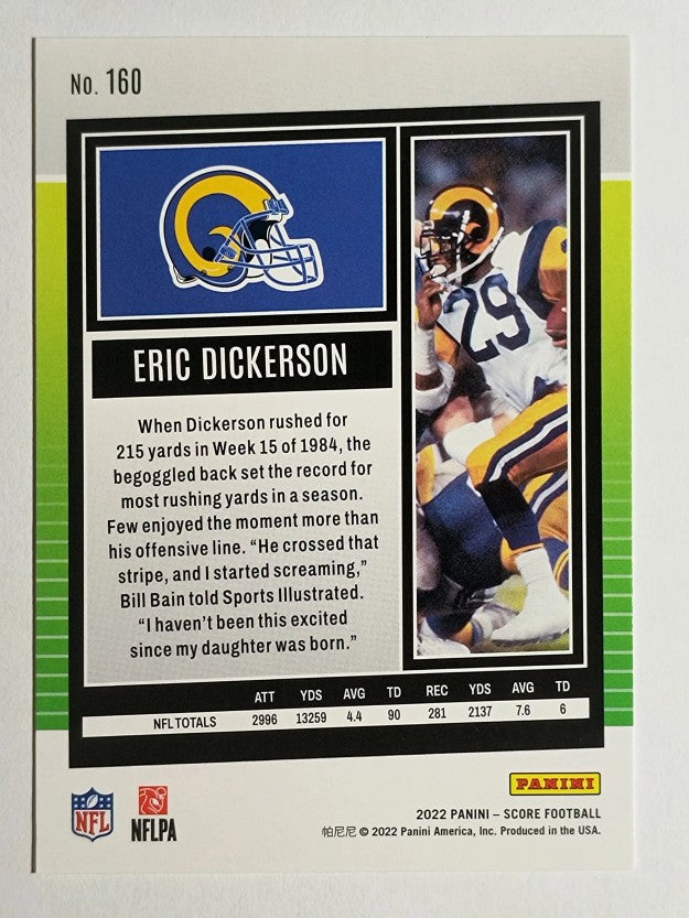 2022 Score #160 Eric Dickerson