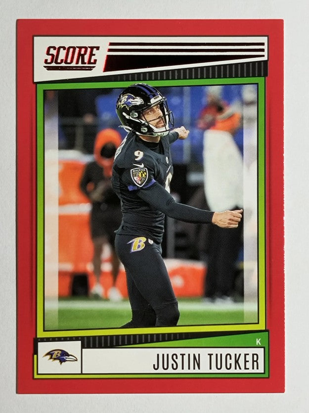 2022 Score Red #188 Justin Tucker