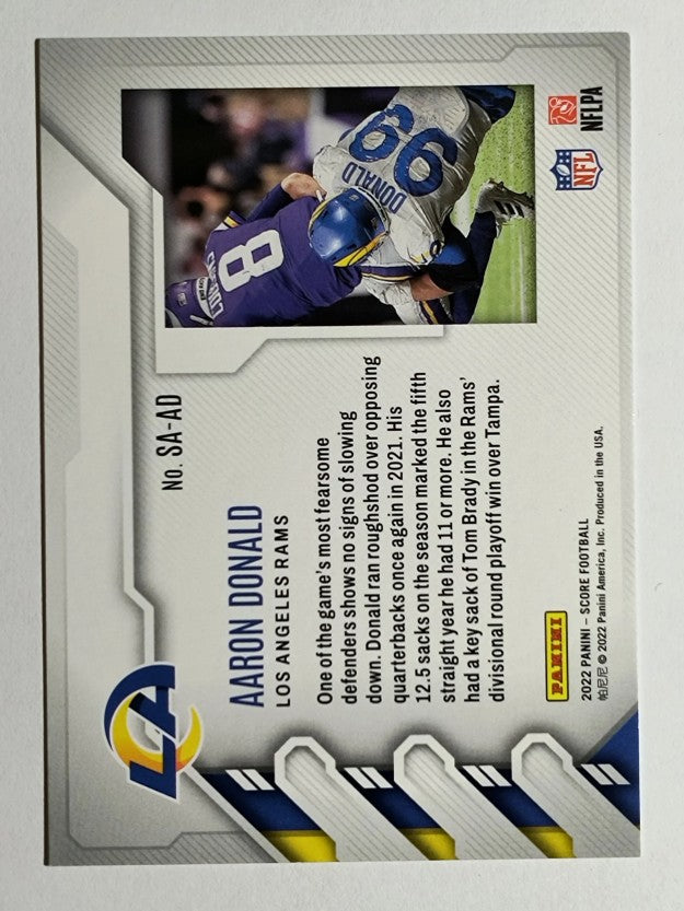 2022 Score Sack Attack #6 Aaron Donald