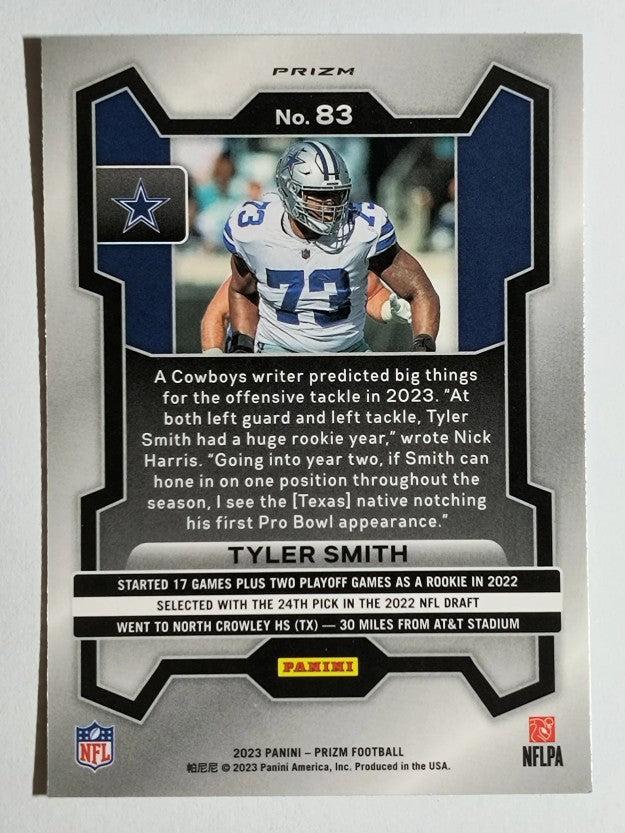 2023 Panini Prizm Prizms Green Wave #83 Tyler Smith