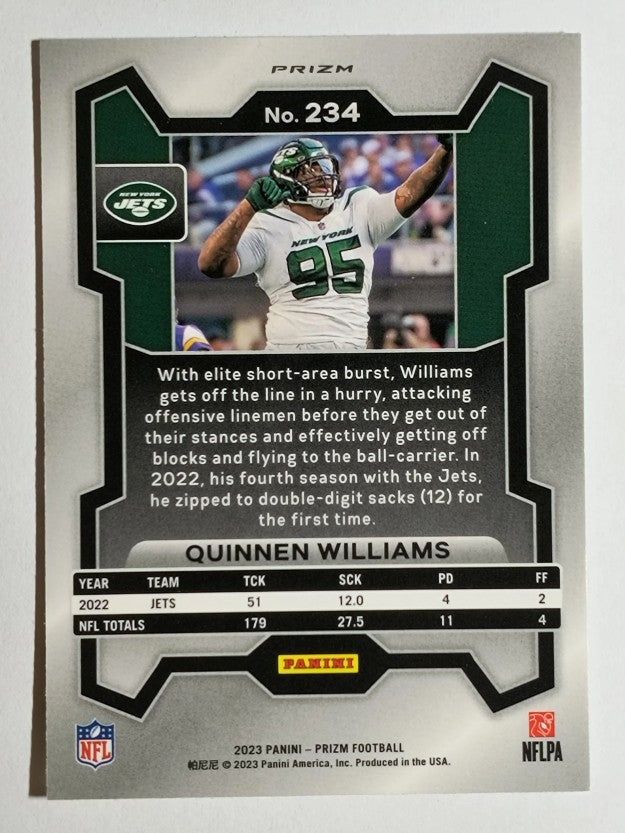 2023 Panini Prizm Prizms Silver #234 Quinnen Williams