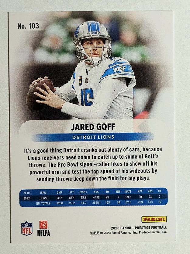2023 Prestige #103 Jared Goff
