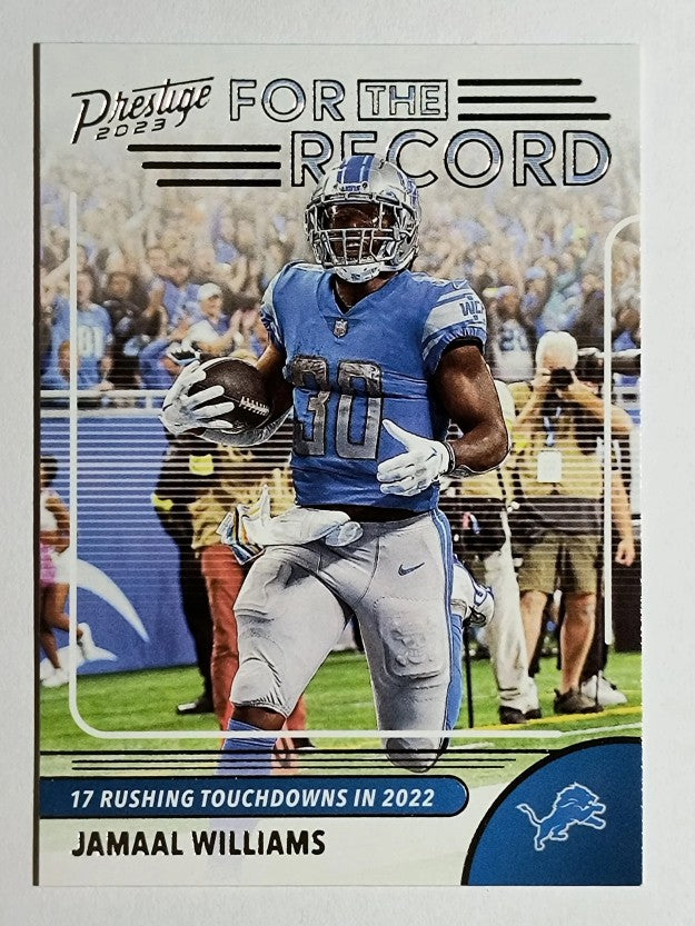 2023 Prestige For the Record #6 Jamaal Williams