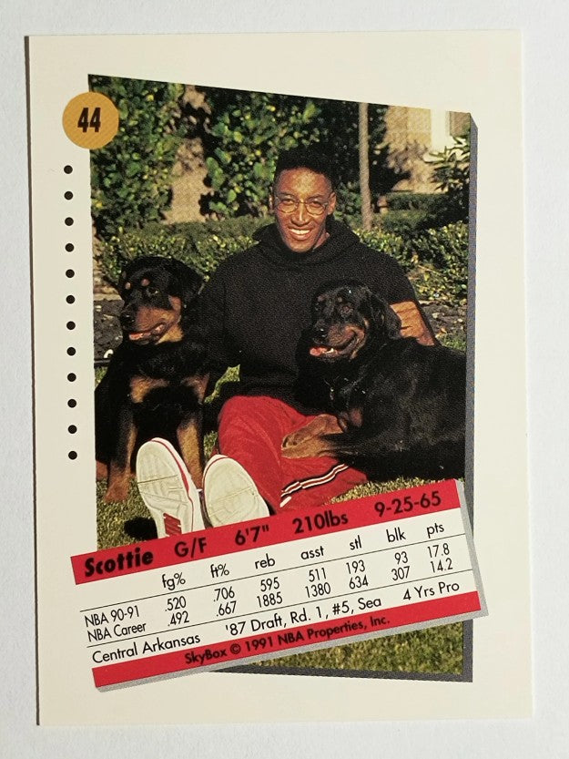 1991-92 SkyBox #44 Scottie Pippen