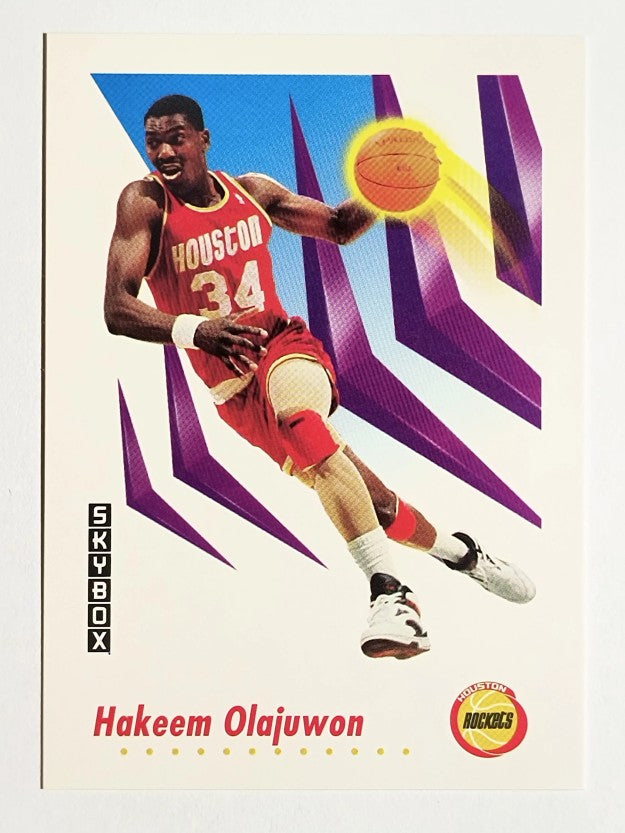 1991-92 SkyBox #105 Hakeem Olajuwon