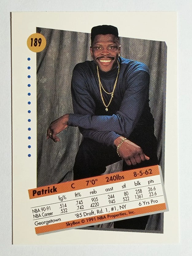 1991-92 SkyBox #189 Patrick Ewing