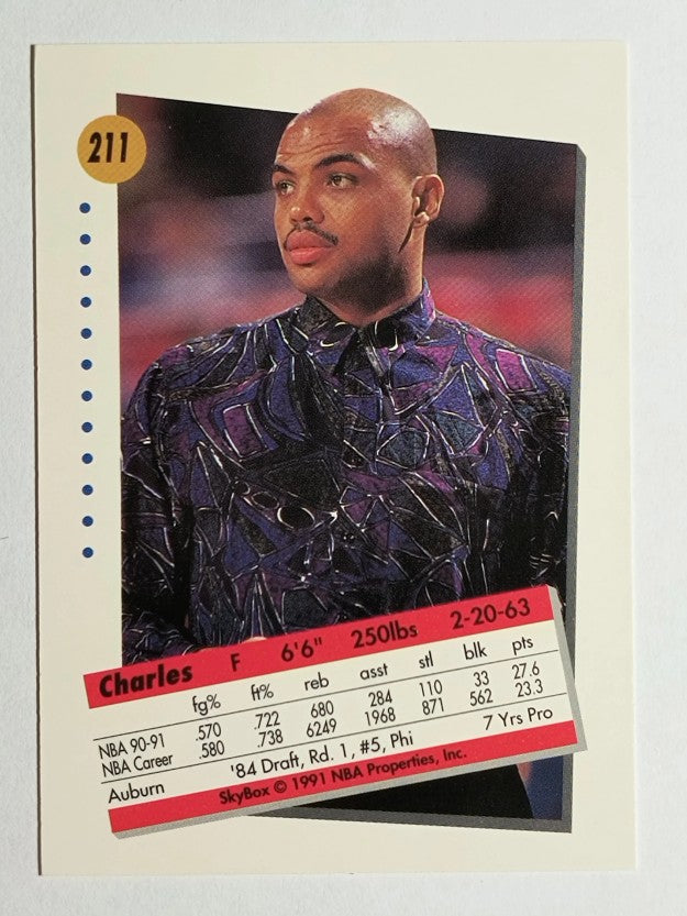 1991-92 SkyBox #211 Charles Barkley