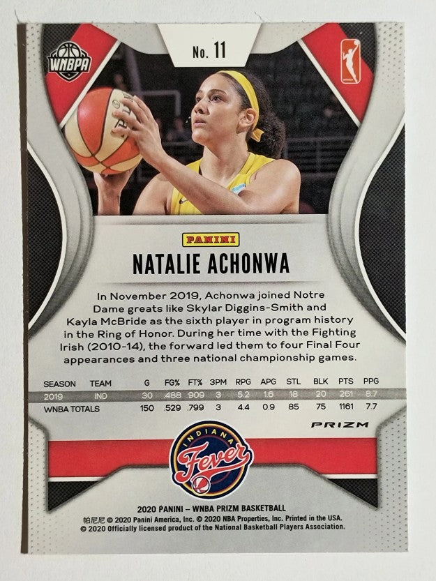 2020 Panini Prizm WNBA Prizms Hyper #11 Natalie Achonwa